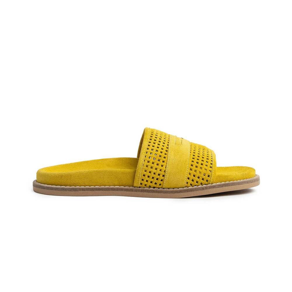 NEW REX SHOES women's jan slide in saffron
